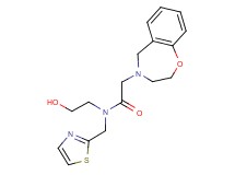 2-(2,3-dihydro-1,4-benzoxazepin-4(5H)-yl)-N-(2-hydroxyethyl)-N-(1,3-thiazol-2-ylmethyl)acetamide