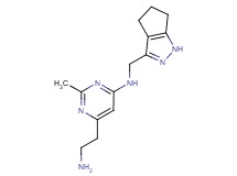 6-(2-aminoethyl)-2-methyl-N-(1,4,5,6-tetrahydrocyclopenta[c]pyrazol-3-ylmethyl)pyrimidin-4-amine