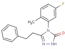 4-(5-fluoro-2-methylphenyl)-5-(2-phenylethyl)-2,4-dihydro-3H-1,2,4-triazol-3-one