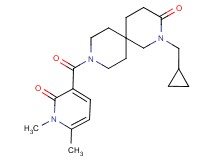 2-(cyclopropylmethyl)-9-[(1,6-dimethyl-2-oxo-1,2-dihydropyridin-3-yl)carbonyl]-2,9-diazaspiro[5.5]undecan-3-one