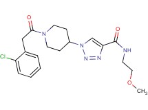 1-{1-[(2-chlorophenyl)acetyl]-4-piperidinyl}-N-(2-methoxyethyl)-1H-1,2,3-triazole-4-carboxamide