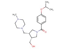 {(3R*,4R*)-1-(4-isopropoxybenzoyl)-4-[(4-methylpiperazin-1-yl)methyl]pyrrolidin-3-yl}methanol