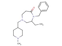 4-benzyl-3-ethyl-1-[(1-methyl-4-piperidinyl)methyl]-1,4-diazepan-5-one