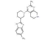 2-methyl-4-[3-(5-methyl-1H-benzimidazol-2-yl)piperidin-1-yl]-5,6,7,8-tetrahydropyrido[3,4-d]pyrimidine