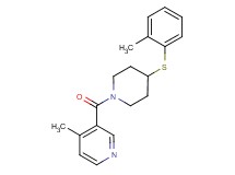 4-methyl-3-({4-[(2-methylphenyl)thio]-1-piperidinyl}carbonyl)pyridine