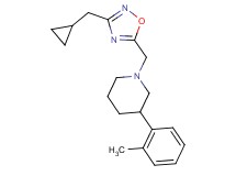 1-{[3-(cyclopropylmethyl)-1,2,4-oxadiazol-5-yl]methyl}-3-(2-methylphenyl)piperidine