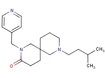 8-(3-methylbutyl)-2-(4-pyridinylmethyl)-2,8-diazaspiro[5.5]undecan-3-one