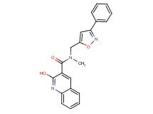 2-hydroxy-N-methyl-N-[(3-phenyl-5-isoxazolyl)methyl]-3-quinolinecarboxamide
