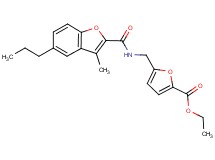 ethyl 5-({[(3-methyl-5-propyl-1-benzofuran-2-yl)carbonyl]amino}methyl)-2-furoate