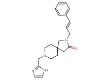 8-(1H-imidazol-2-ylmethyl)-2-[(2E)-3-phenyl-2-propen-1-yl]-2,8-diazaspiro[4.5]decan-3-one