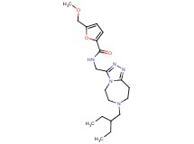 N-{[7-(2-ethylbutyl)-6,7,8,9-tetrahydro-5H-[1,2,4]triazolo[4,3-d][1,4]diazepin-3-yl]methyl}-5-(methoxymethyl)-2-furamide