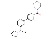 1-{[3'-(1-pyrrolidin-1-ylethyl)biphenyl-4-yl]carbonyl}piperidine