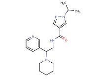 1-isopropyl-N-(2-piperidin-1-yl-2-pyridin-3-ylethyl)-1H-pyrazole-4-carboxamide