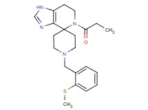 1'-[2-(methylthio)benzyl]-5-propionyl-1,5,6,7-tetrahydrospiro[imidazo[4,5-c]pyridine-4,4'-piperidine]
