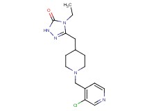 5-({1-[(3-chloropyridin-4-yl)methyl]piperidin-4-yl}methyl)-4-ethyl-2,4-dihydro-3H-1,2,4-triazol-3-one