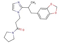 2-[2-(1,3-benzodioxol-5-yl)-1-methylethyl]-1-(3-oxo-3-pyrrolidin-1-ylpropyl)-1H-imidazole