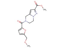 methyl 5-[5-(methoxymethyl)-2-furoyl]-4,5,6,7-tetrahydropyrazolo[1,5-a]pyrazine-2-carboxylate