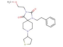 3-(2-methoxyethyl)-1-(2-phenylethyl)-8-(tetrahydro-3-thienyl)-1,3,8-triazaspiro[4.5]decane-2,4-dione