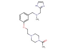 1-{3-[2-(4-acetyl-1-piperazinyl)ethoxy]phenyl}-N-(1H-imidazol-2-ylmethyl)-N-methylmethanamine