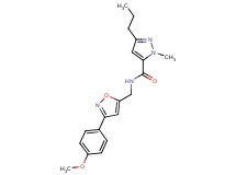 N-{[3-(4-methoxyphenyl)-5-isoxazolyl]methyl}-1-methyl-3-propyl-1H-pyrazole-5-carboxamide