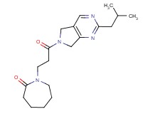 1-[3-(2-isobutyl-5,7-dihydro-6H-pyrrolo[3,4-d]pyrimidin-6-yl)-3-oxopropyl]azepan-2-one