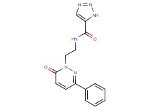 N-[2-(6-oxo-3-phenyl-1(6H)-pyridazinyl)ethyl]-1H-1,2,3-triazole-5-carboxamide