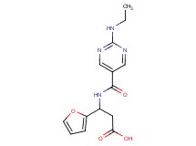 3-({[2-(ethylamino)-5-pyrimidinyl]carbonyl}amino)-3-(2-furyl)propanoic acid
