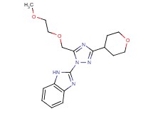 2-[5-[(2-methoxyethoxy)methyl]-3-(tetrahydro-2H-pyran-4-yl)-1H-1,2,4-triazol-1-yl]-1H-benzimidazole