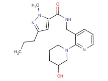 N-{[2-(3-hydroxy-1-piperidinyl)-3-pyridinyl]methyl}-1-methyl-3-propyl-1H-pyrazole-5-carboxamide