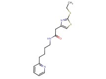 2-[2-(ethylthio)-1,3-thiazol-4-yl]-N-(4-pyridin-2-ylbutyl)acetamide