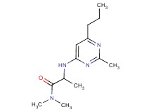 N,N-dimethyl-2-[(2-methyl-6-propylpyrimidin-4-yl)amino]propanamide
