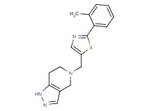 5-{[2-(2-methylphenyl)-1,3-thiazol-5-yl]methyl}-4,5,6,7-tetrahydro-1H-pyrazolo[4,3-c]pyridine