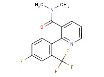 2-[4-fluoro-2-(trifluoromethyl)phenyl]-N,N-dimethylnicotinamide