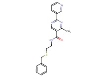 N-[2-(benzylthio)ethyl]-4-methyl-2-pyridin-3-ylpyrimidine-5-carboxamide