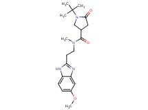 1-tert-butyl-N-[2-(5-methoxy-1H-benzimidazol-2-yl)ethyl]-N-methyl-5-oxo-3-pyrrolidinecarboxamide