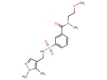 3-({[(1,5-dimethyl-1H-pyrazol-4-yl)methyl]amino}sulfonyl)-N-(2-methoxyethyl)-N-methylbenzamide