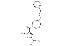 1-[(3-isopropyl-1-methyl-1H-pyrazol-5-yl)carbonyl]-4-(3-phenylpropyl)-1,4-diazepane