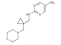 5-methyl-N-{[1-(morpholin-4-ylmethyl)cyclopropyl]methyl}pyrimidin-2-amine