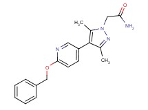 2-{4-[6-(benzyloxy)pyridin-3-yl]-3,5-dimethyl-1H-pyrazol-1-yl}acetamide