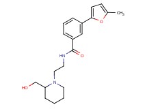 N-{2-[2-(hydroxymethyl)piperidin-1-yl]ethyl}-3-(5-methyl-2-furyl)benzamide