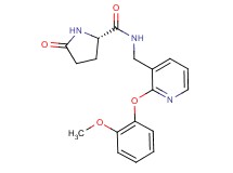 (2S*)-N-{[2-(2-methoxyphenoxy)-3-pyridinyl]methyl}-5-oxo-2-pyrrolidinecarboxamide