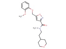 5-[(2-methoxyphenoxy)methyl]-N-methyl-N-[2-(tetrahydro-2H-pyran-4-yl)ethyl]-3-isoxazolecarboxamide