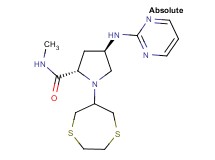 (4R)-1-(1,4-dithiepan-6-yl)-N-methyl-4-(pyrimidin-2-ylamino)-L-prolinamide