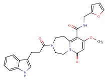 N-(2-furylmethyl)-3-[3-(1H-indol-3-yl)propanoyl]-9-methoxy-7-oxo-1,2,3,4,5,7-hexahydropyrido[1,2-d][1,4]diazepine-10-carboxamide