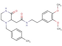 N-[2-(3,4-dimethoxyphenyl)ethyl]-2-[1-(4-methylbenzyl)-3-oxo-2-piperazinyl]acetamide