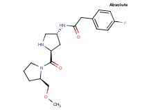 2-(4-fluorophenyl)-N-((3R,5S)-5-{[(2R)-2-(methoxymethyl)pyrrolidin-1-yl]carbonyl}pyrrolidin-3-yl)acetamide
