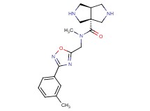 cis-N-methyl-N-{[3-(3-methylphenyl)-1,2,4-oxadiazol-5-yl]methyl}hexahydropyrrolo[3,4-c]pyrrole-3a(1H)-carboxamide