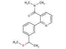 2-[3-(1-methoxyethyl)phenyl]-N,N-dimethylnicotinamide
