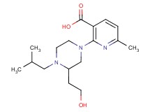 2-[3-(2-hydroxyethyl)-4-isobutyl-1-piperazinyl]-6-methylnicotinic acid