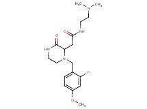 N-[2-(dimethylamino)ethyl]-2-[1-(2-fluoro-4-methoxybenzyl)-3-oxo-2-piperazinyl]acetamide